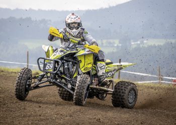Triunfo de Guillem Ullastres en la tercera prueba del Campeonato de España de Quadcross en Solís, Asturias