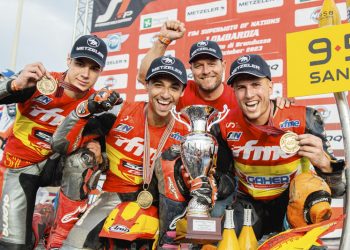 España consigue un meritorio tercer puesto en el Supermoto de las Naciones 2023