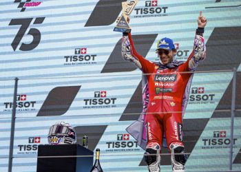 #PortugueseGP: segunda posición para Bastianini y el Ducati Lenovo Team en Portimao. Contacto y caída en el tramo final para Bagnaia