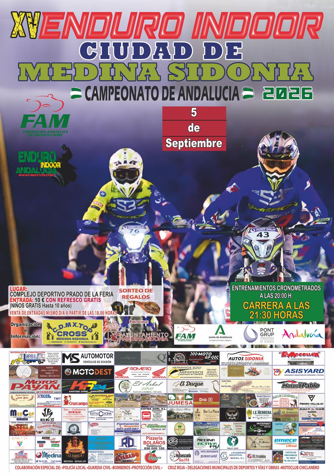 Final Campeonato de Andalucía de Enduro indoor Medina Sidonia