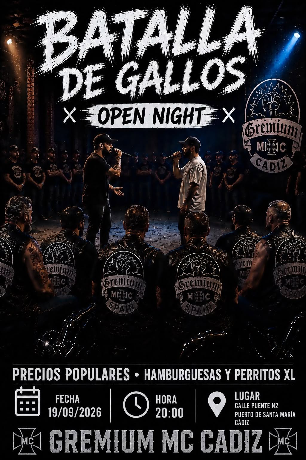 Batalla de Gallos Open Night Gremium MC Cádiz