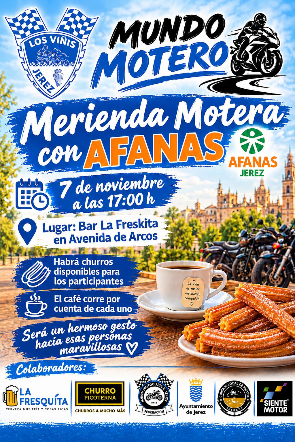 Merienda motera con AFANAS